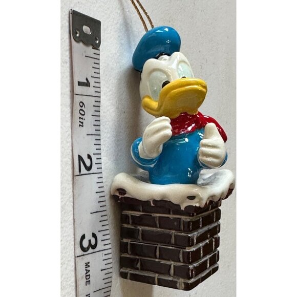 LOT of 2 Disney Walt Disney Ornaments Mickey Mouse Donald Duck Plastic 3.5" Tall - Picture 6 of 10